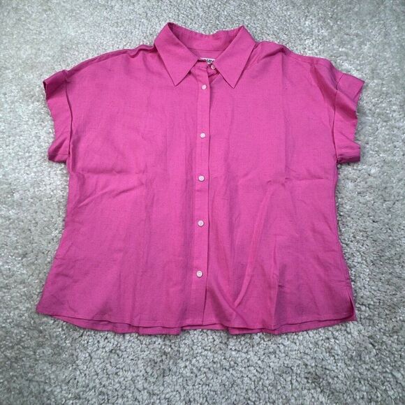 Crosby By Mollie Burch Foster Top Bubblegum Pink - Picture 2 of 9